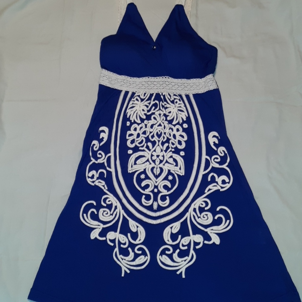 Just love women dress color blue small - Picture 1 of 8